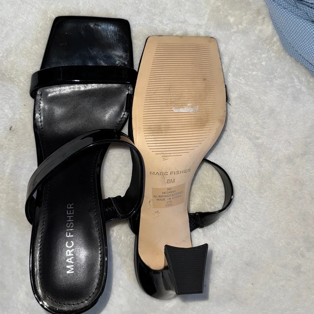Marc Fisher Black Patent Heels